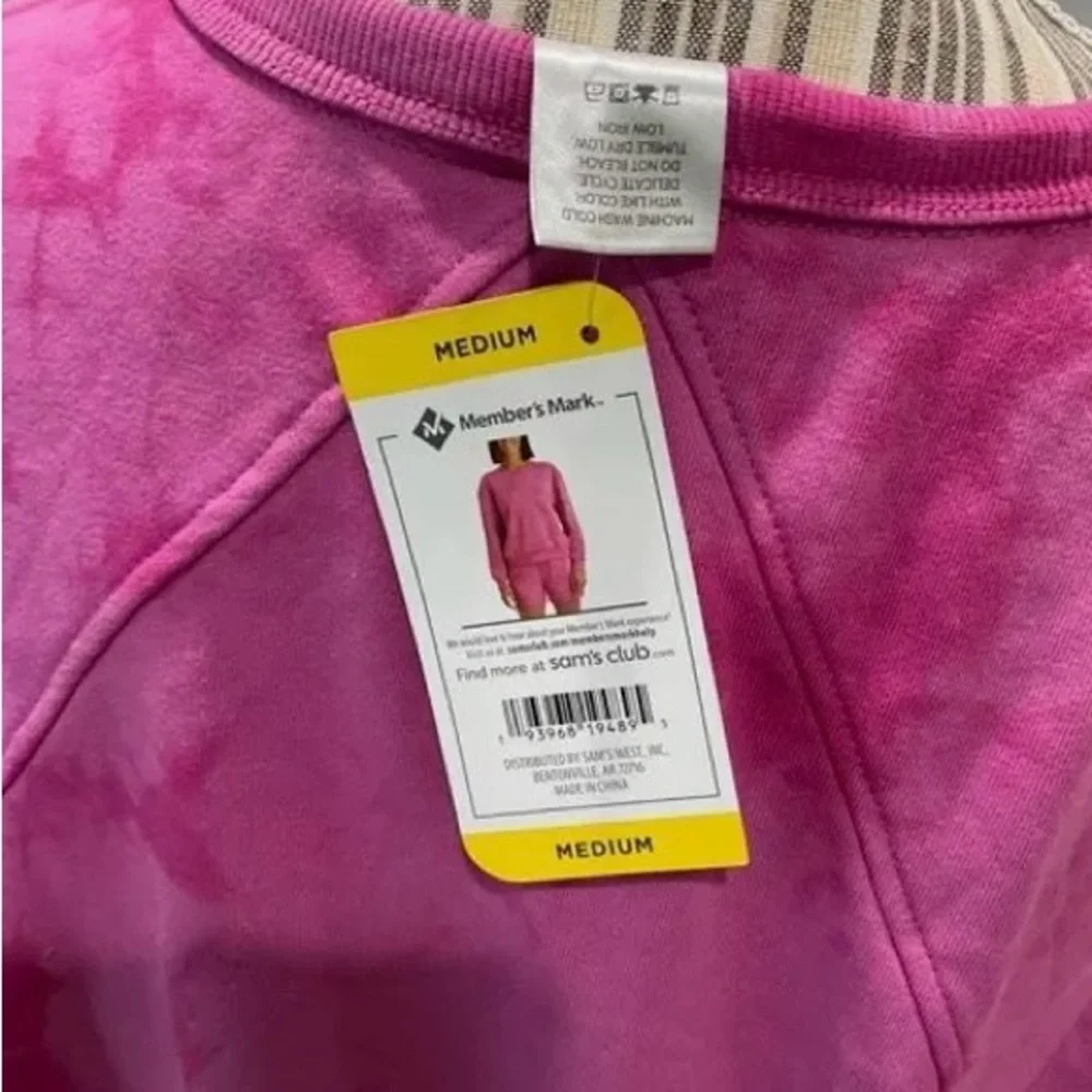Member’s Mark pink tie dye long sleeves Sweatshirt size XXL new with tag - Picture 5 of 6